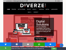 Tablet Screenshot of diverze.com